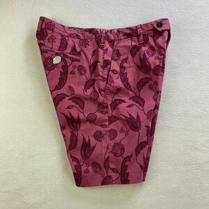 Ted Baker London Men's Shorts Size 32 Tonal Floral Printed Paisley New